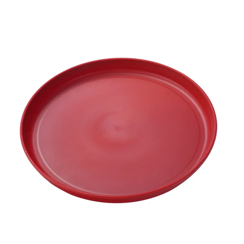 Round Plate Ins High Appearance Level Family Serving Serving Plate Plastic Plate Hotel Kitchen Cutlery Tray