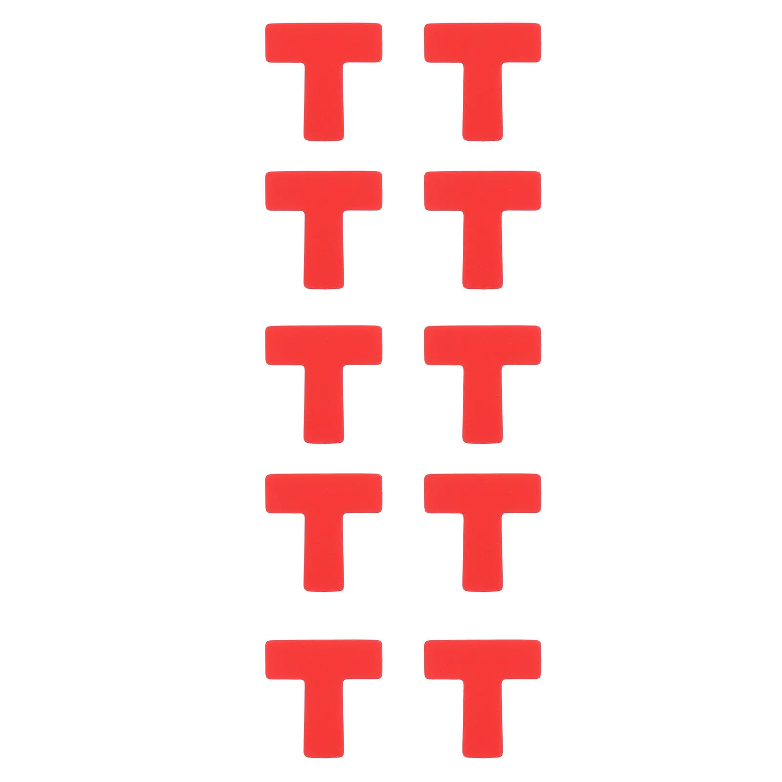 100Pcs Positioning Warning Sign Stickers Self-Adhesive Directional Floor Decals Social Distance Marking Stickers for Indoor