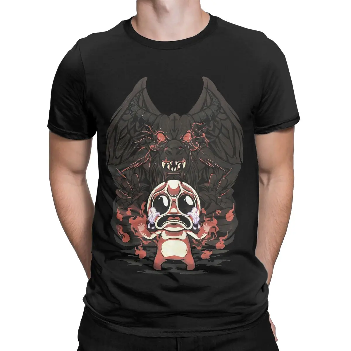 The Binding Of Isaac Four Souls T-Shirt for Men Amazing Pure Cotton Tees Round Collar Short Sleeve T Shirt Gift Idea Clothing