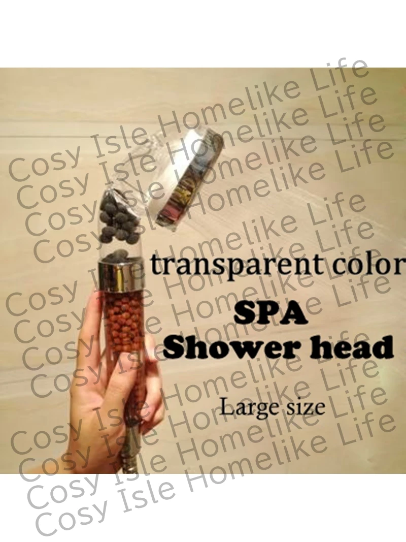 Handheld High Pressure Shower Head SPA Beauty Care Health Nozzle Anion Filter Bead Sprayer Sprinkler Nozzle Bathroom Accessories