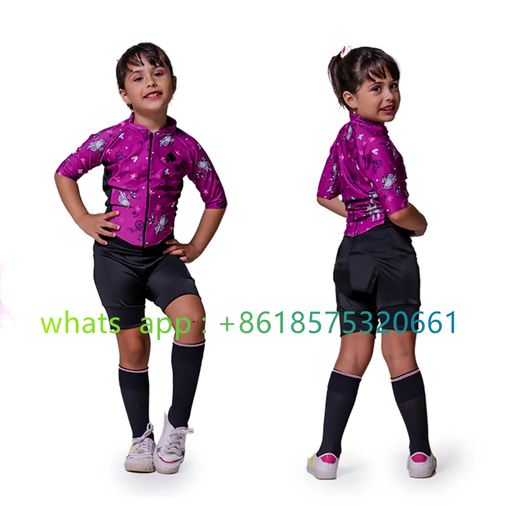 lynce Cycling Jersey Children Motocross Triathlon Summer Mtb Kids Cycling Clothing Bike Cycling Kit Children\'s jumpsuit cycling