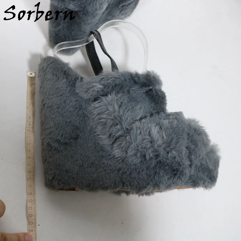 Sorbern Comfortable Wedge High Heel Women Slingback Open Toe Platform Summer Shoes Slides Custom Color Size 33-48 view 6