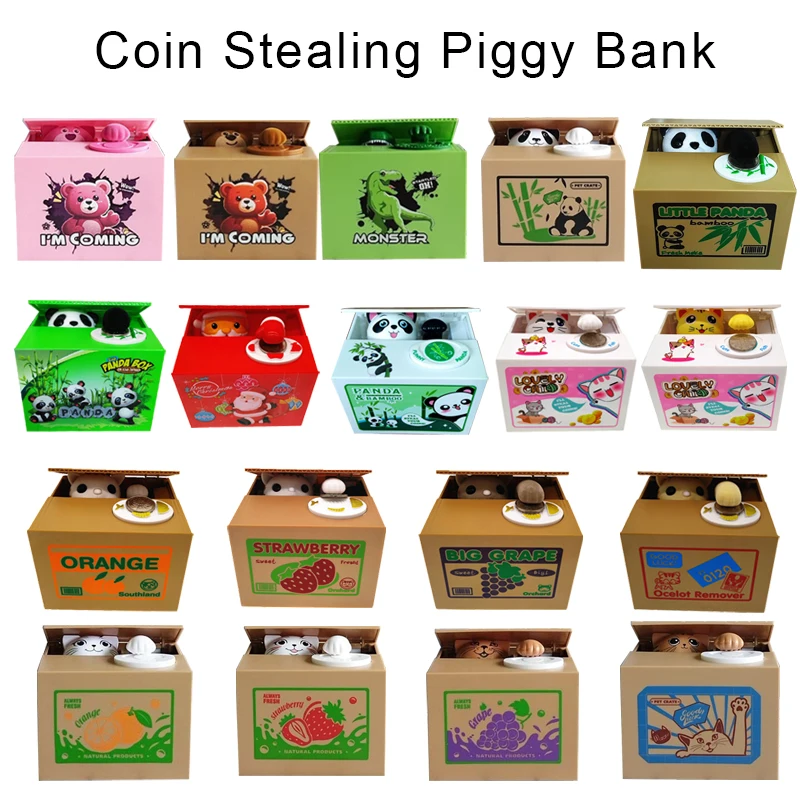 

Cat Stealing Money Bank, Piggy Bank for Kids, Coin Bank for Money Saving, Automatic Stealing Money with English Speaking