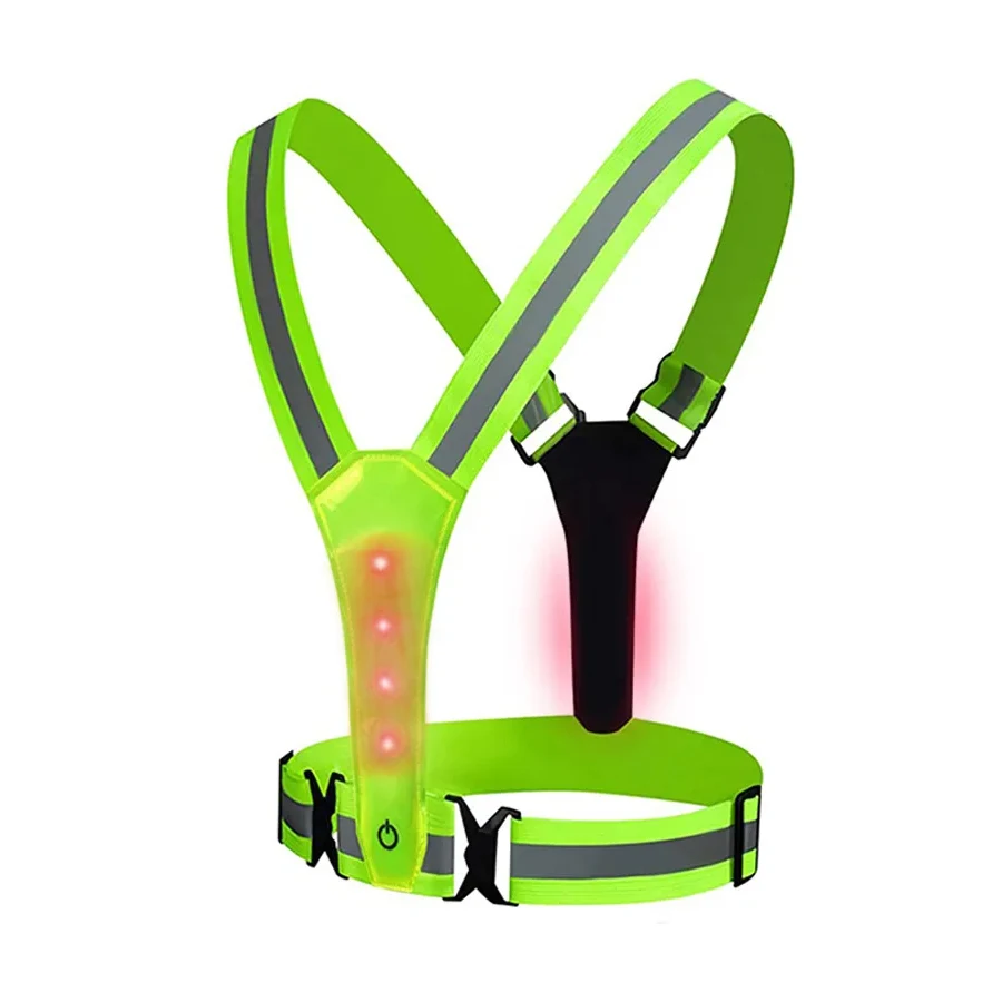 AliExpress NONE Lightweight Adjustable Safety Vest for Night Walking Running Cycling - Outdoor High Visibility Gear with Safety Straps