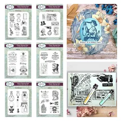 Silicone Stamps Scrapbooking Ads 3 Stamp Painting Stencils Diary Decoration Embossing Template Diy Greeting Card Handmade