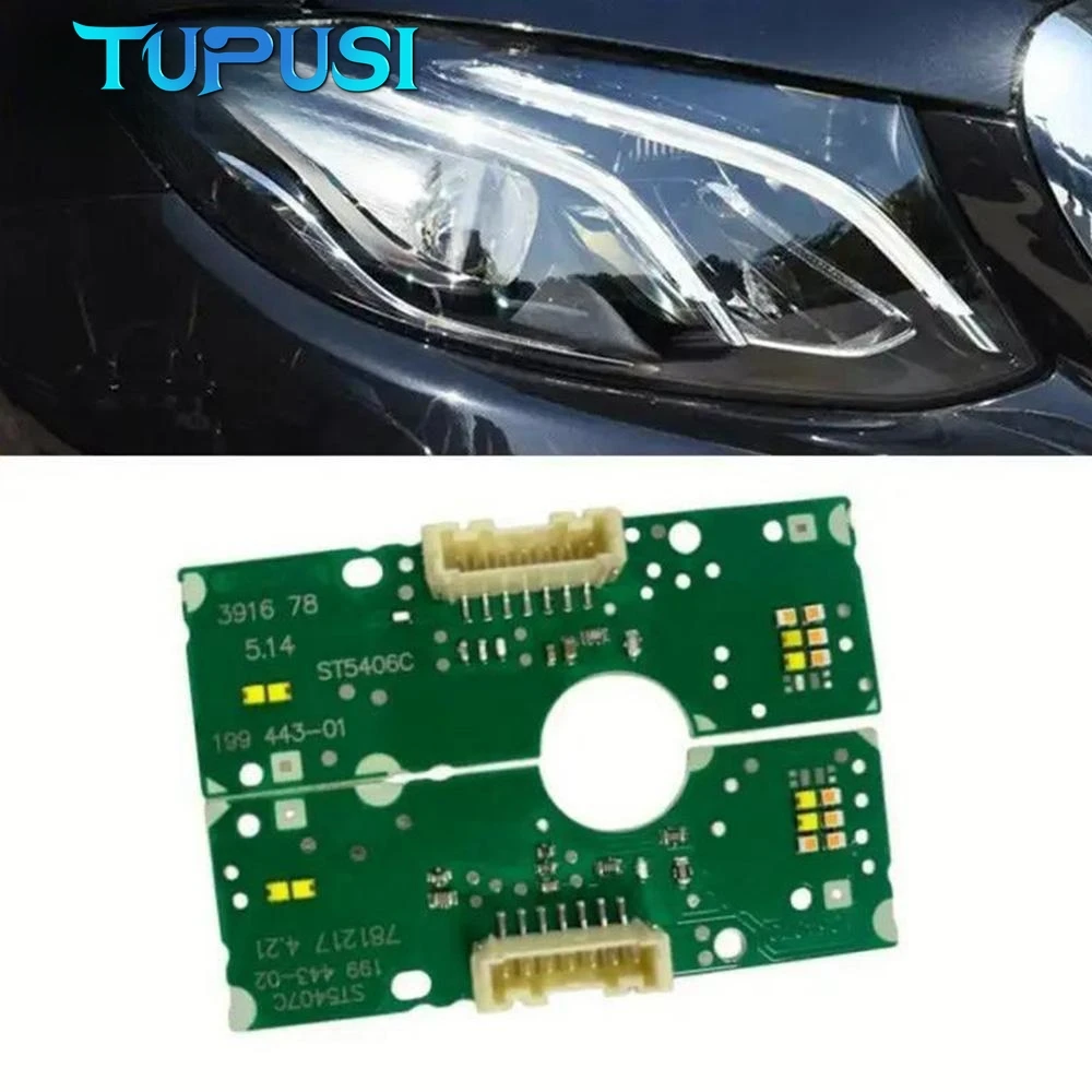 

WHite DRL Boards for Mercedes Bens W213 E Class 2016-2019 Car Headlight Daytime Running Lightsource Light Turn Signal LED Module