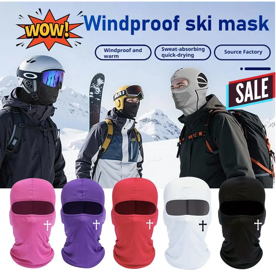 

Breathable Black Cross Full Face Ski Mask Perfect for Bicycle, Motorcycling, Hiking,Skiing for Outdoor Sports Tool