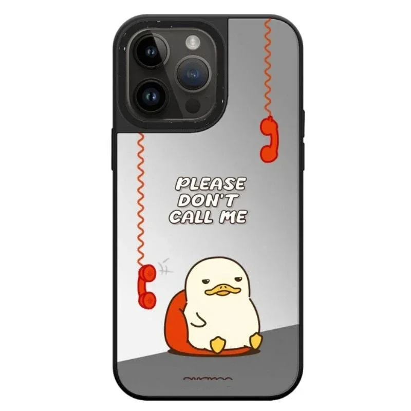 

Mirror Surface Cute Duck Phone Case Cover for iPhone 11 12 13 14 15 Pro Max Case for iPhone 15 ProMax