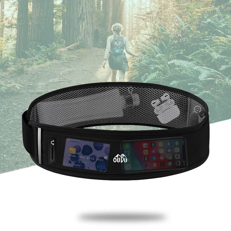 

Marathon Running Waist Pack Fitness Belt with Phone Pocket Sport Fanny Pack Men Women Gym Workout Bum Bag(No Bottle)