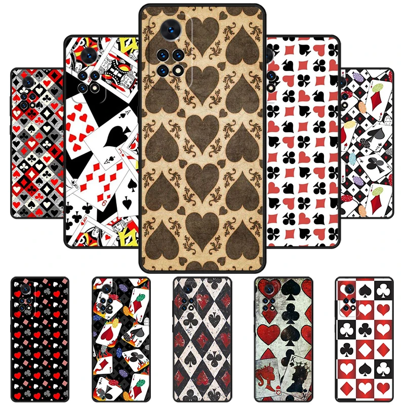 Cards Casino Ace Of Spades Phone Case For Redmi Note 11 EPro 11S 10 10T 9S Promax 8 Pro Xiaomi Mi 10 11 12X 12S Ultra Cover