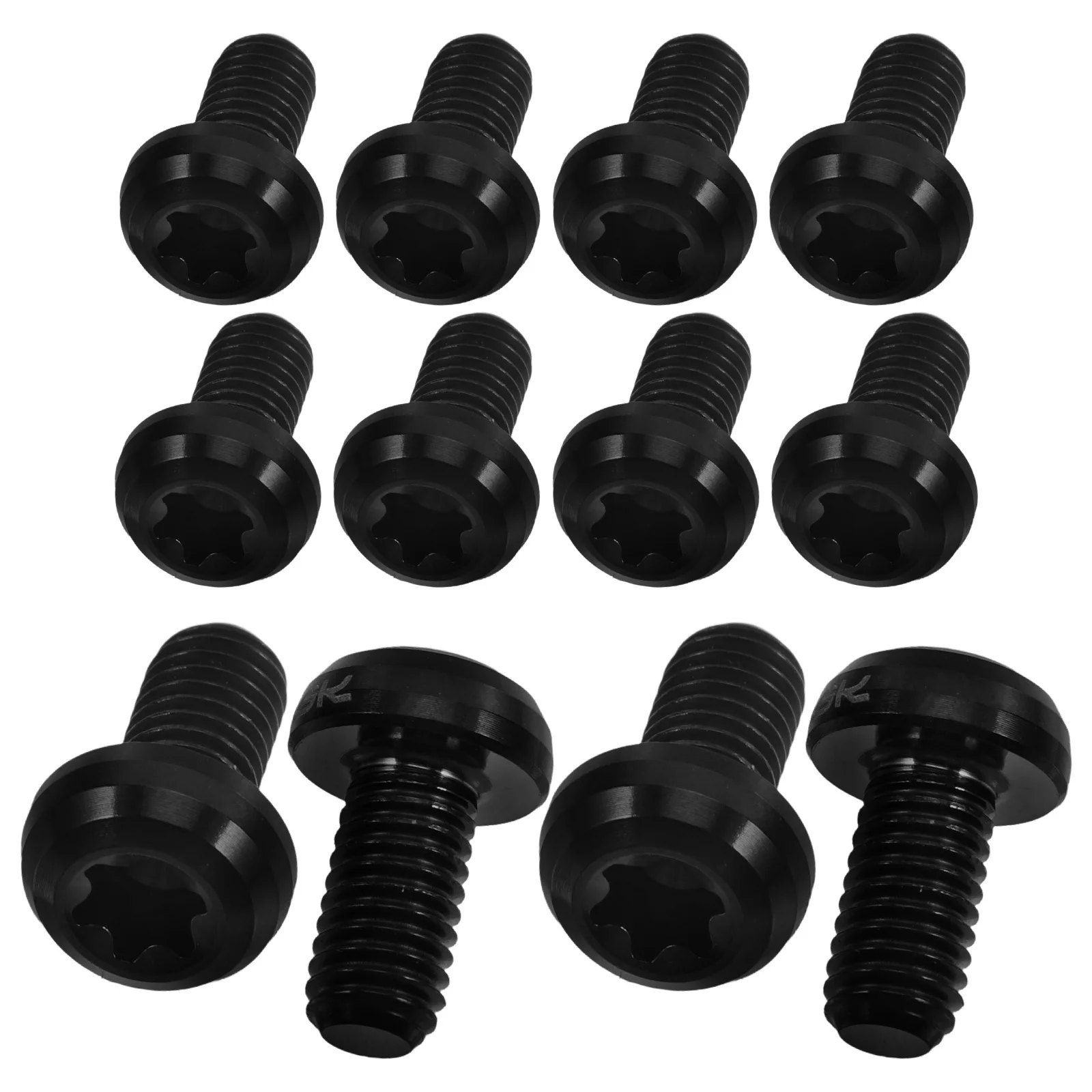 

12Pcs Bike Disc Rotor Bolts Titanium Alloy Durable Pvd Coated Brake Disc Screws Fixing Screws Bike Part