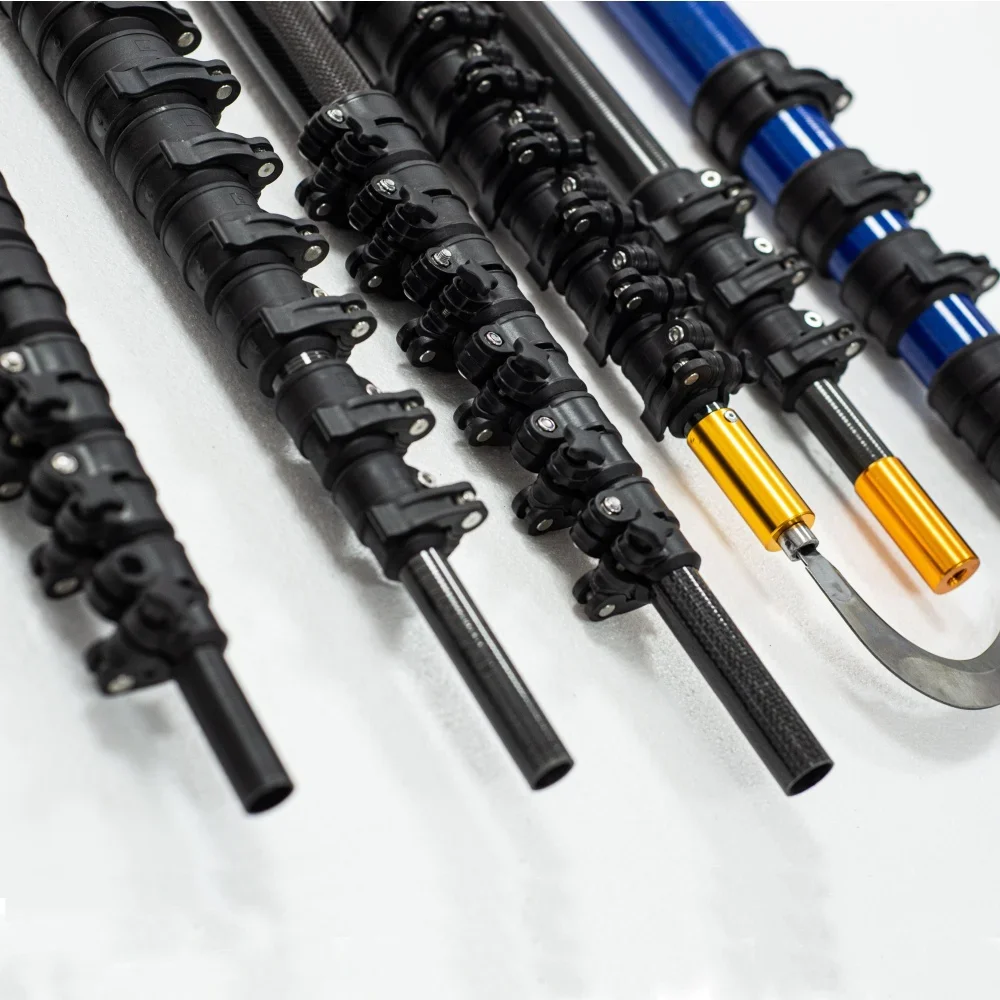

window cleaning brush CFRP carbon fiber water fed pole window cleaning water fed pole equipment