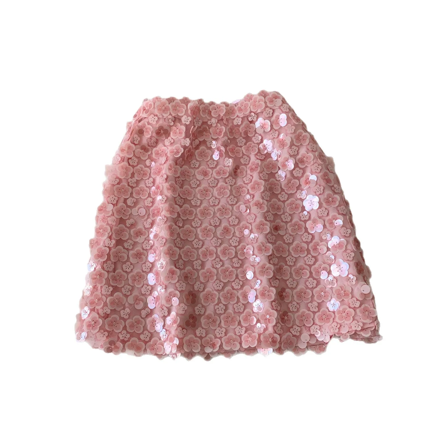 التنانير النسائية تنورة الصلبة الترتر الأزهار حبة التطريز Bodycon طول صغير الإمبراطورية الخصر سليم صالح ملابس الشارع الشهير غير رسمية 2025 الخريف #5