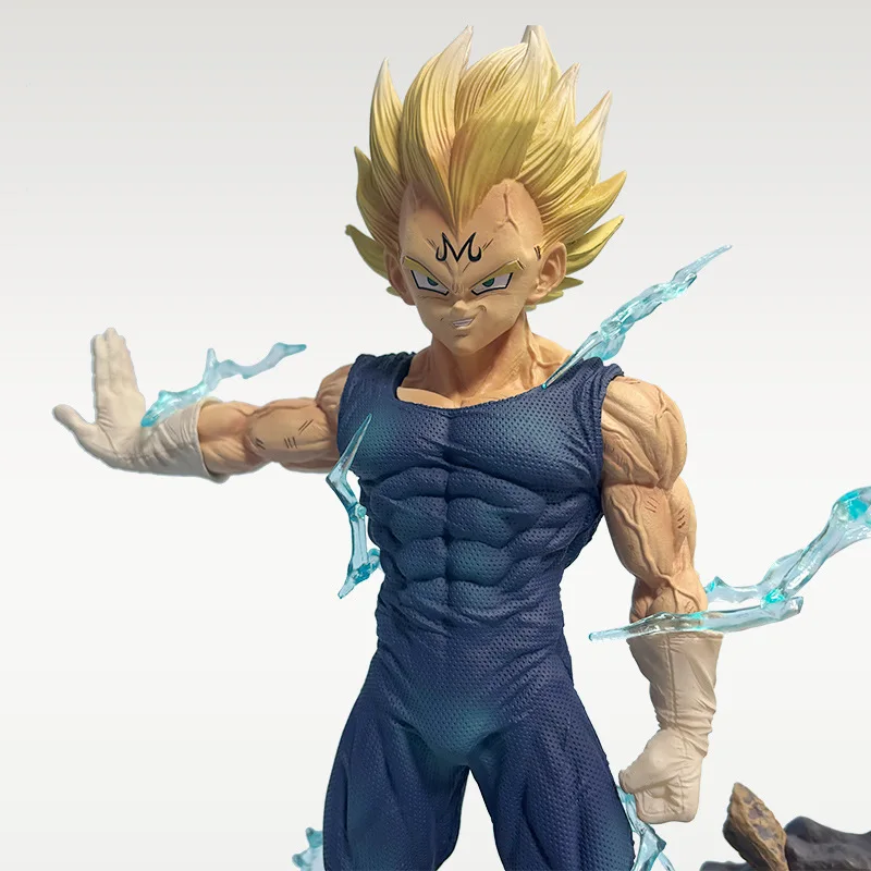 32cm Anime Dragon Ball Z Majin Vegeta Figure Replace Head Pvc Action Figures Vegeta Figurine Gk Statue Collection Model Toys