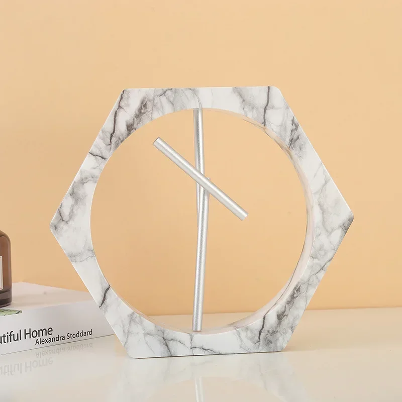 

Вечный двигатель, шестиугольный маятник Ньютона, мраморная текстура, украшение для рабочего стола, деловые креативные подарки, модель маятника