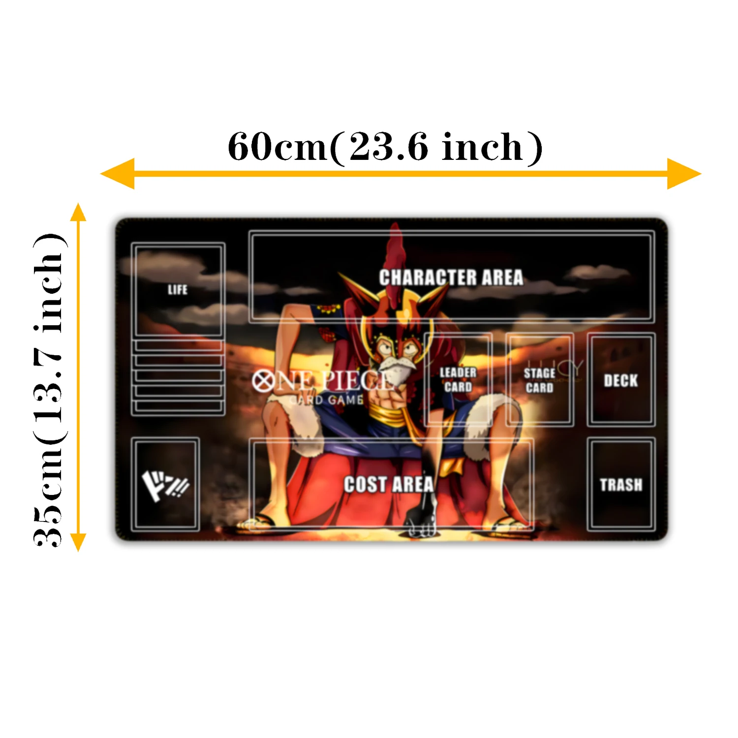 OPCG One Piece Playmat Trading Card Game Mat Card Play Against Table Mat 600x350mm for Christmas Gift ﻿