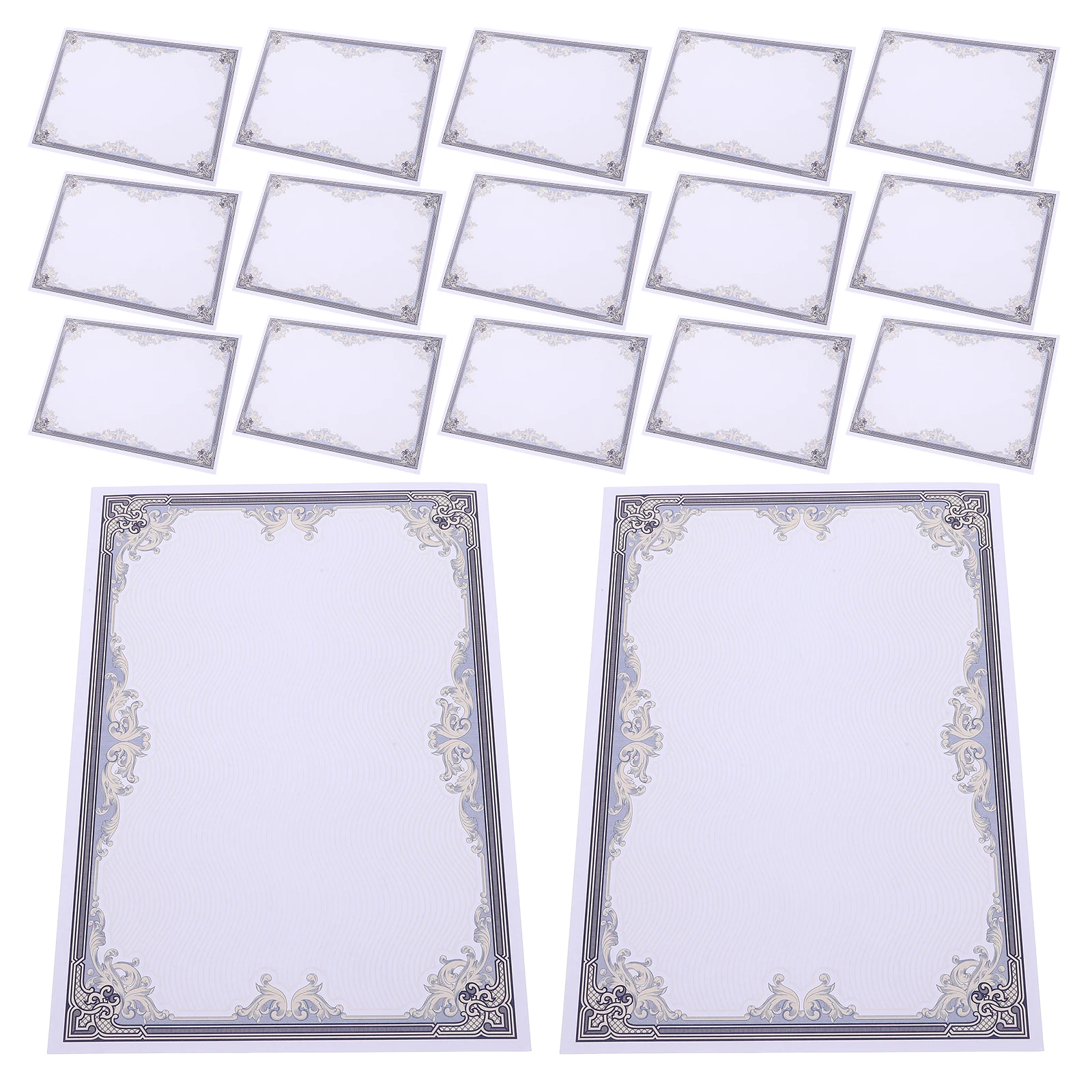 

Blank Certificate Paper Printable Writable Award Diploma Certificate For Custom Thank You Certificates Rounded Corners