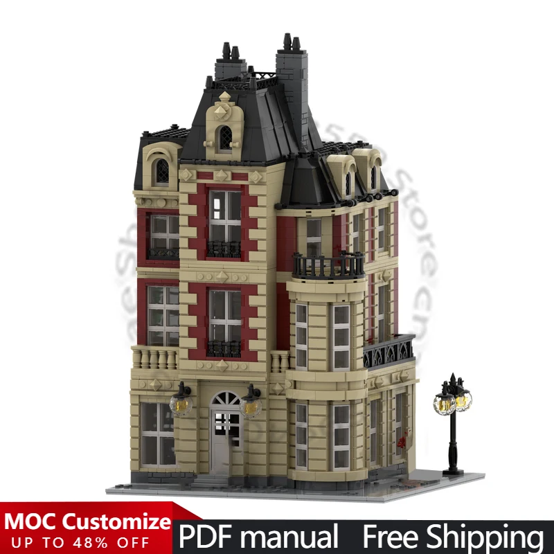 2760 PCS Modular Construction Mansion MOC Customize Modular Building Block Creative Design Simple Popular DIY Toy Birthday Gift