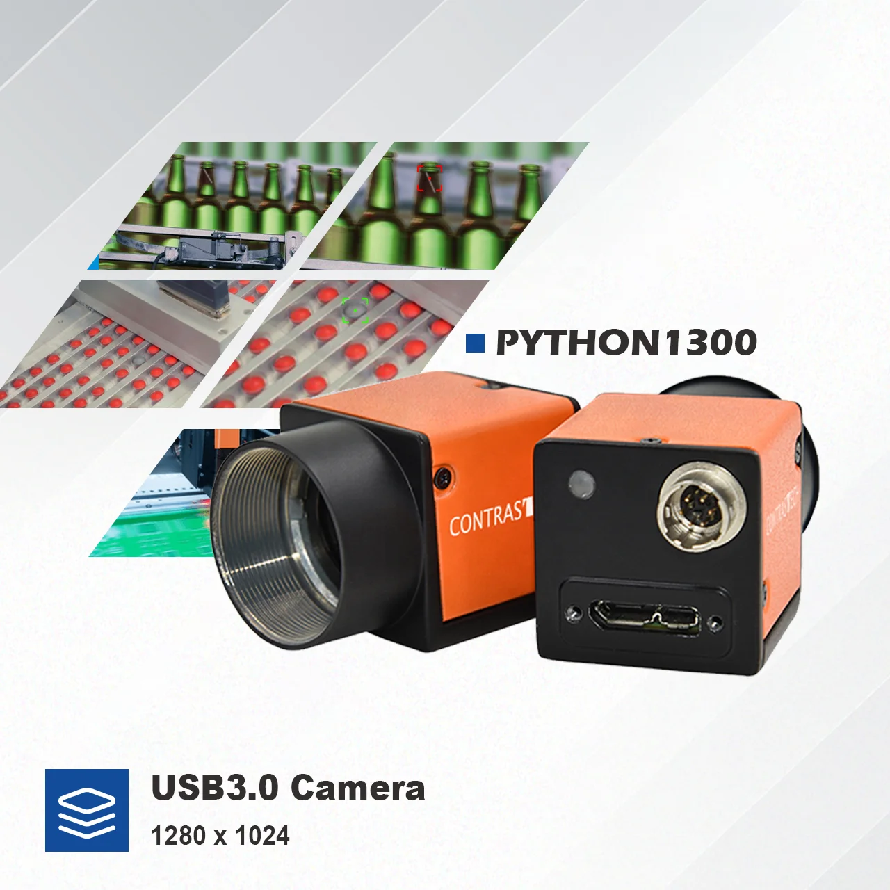 مورد مؤهل 1.3MP 1500fps ROI 640*200 C Mount USB3.0 مسح منطقة المصراع العالمي عالي السرعة Ca ميرا لالتقاط الحركة #1