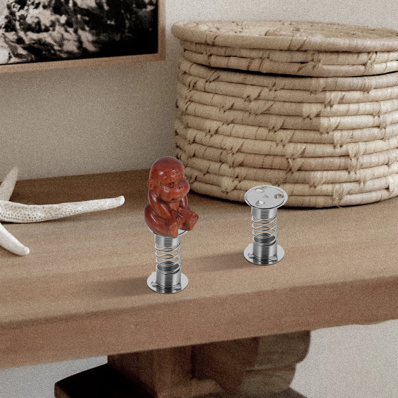 10 قطعة قاعدة الربيع رئيس لوحة القيادة المعدنية تهز قواعد للسيارة Diy بها بنفسك Bobblehead زخرفة هزة رئيس لوحة القيادة