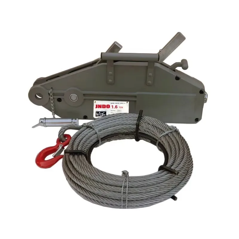 CE الصين الصانع سلك حبل رافعة رافعة ونش مع رافعة سحب كابل يدوي #4