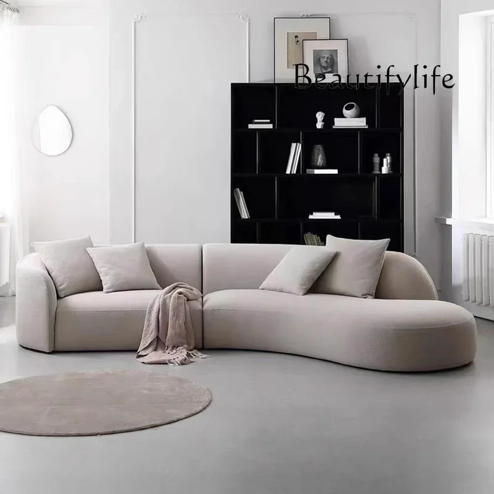 Sofás Curvos Y45 para Sala de Estar, Sofá Modular de Lujo, Canape para Decoración de Salón, Sofá de Diseño con Reposabrazos, Sofá Elástico para Bodas