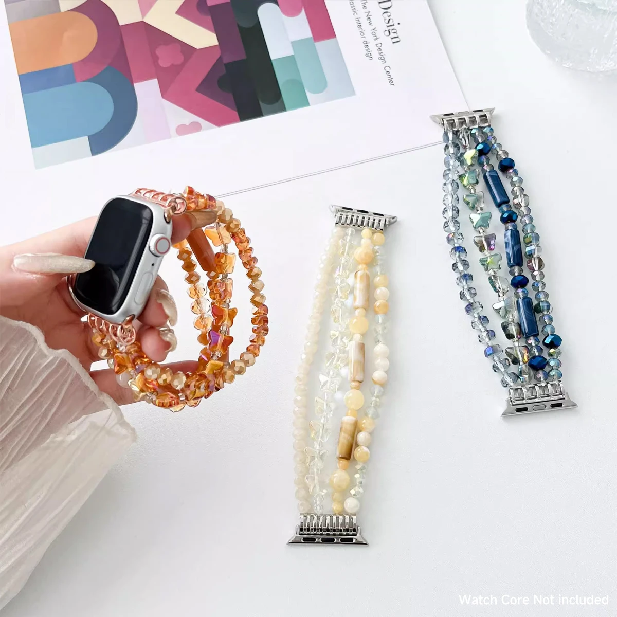 مجوهرات حزام الساعات لساعة أبل الترا 2 Se 10/9/8/7/6/5/4/3/2/1 موضة سوار حزام ساعة اليد 42/44/45/46/49 مللي متر 38/40/41 مللي متر