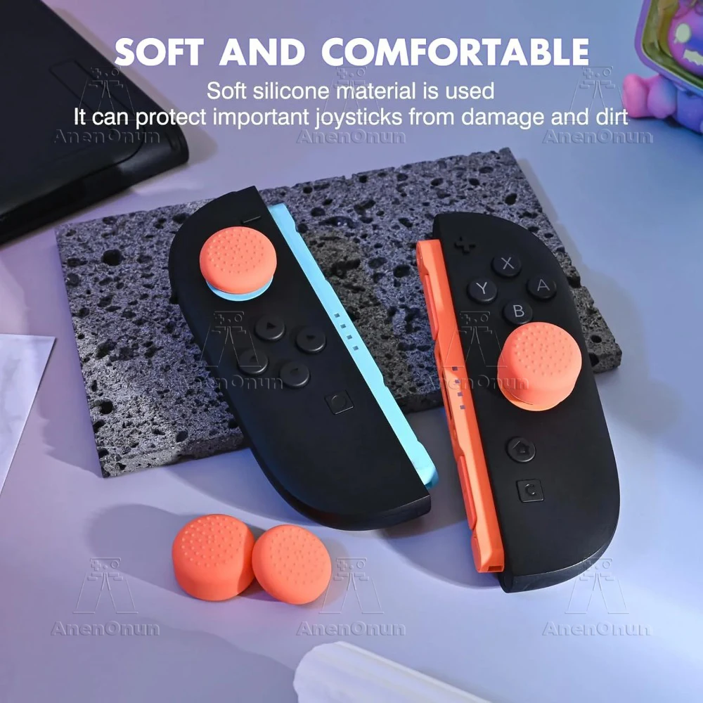 4er-Pack Daumengriffkappen für Switch 2 Premium Analog-Stick Daumenstick Weiche Silikon-Schutzabdeckung Rutschfeste Joycon Joystick-Kappen – Detail 5
