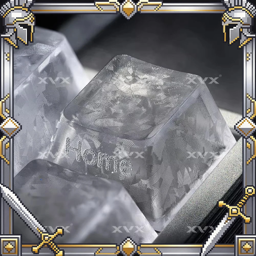 XVX Ice Carbon Grain PC Keycaps PC Material Cherry Height Permeability Keyboard Keycaps Customized PC Accessories Gifts