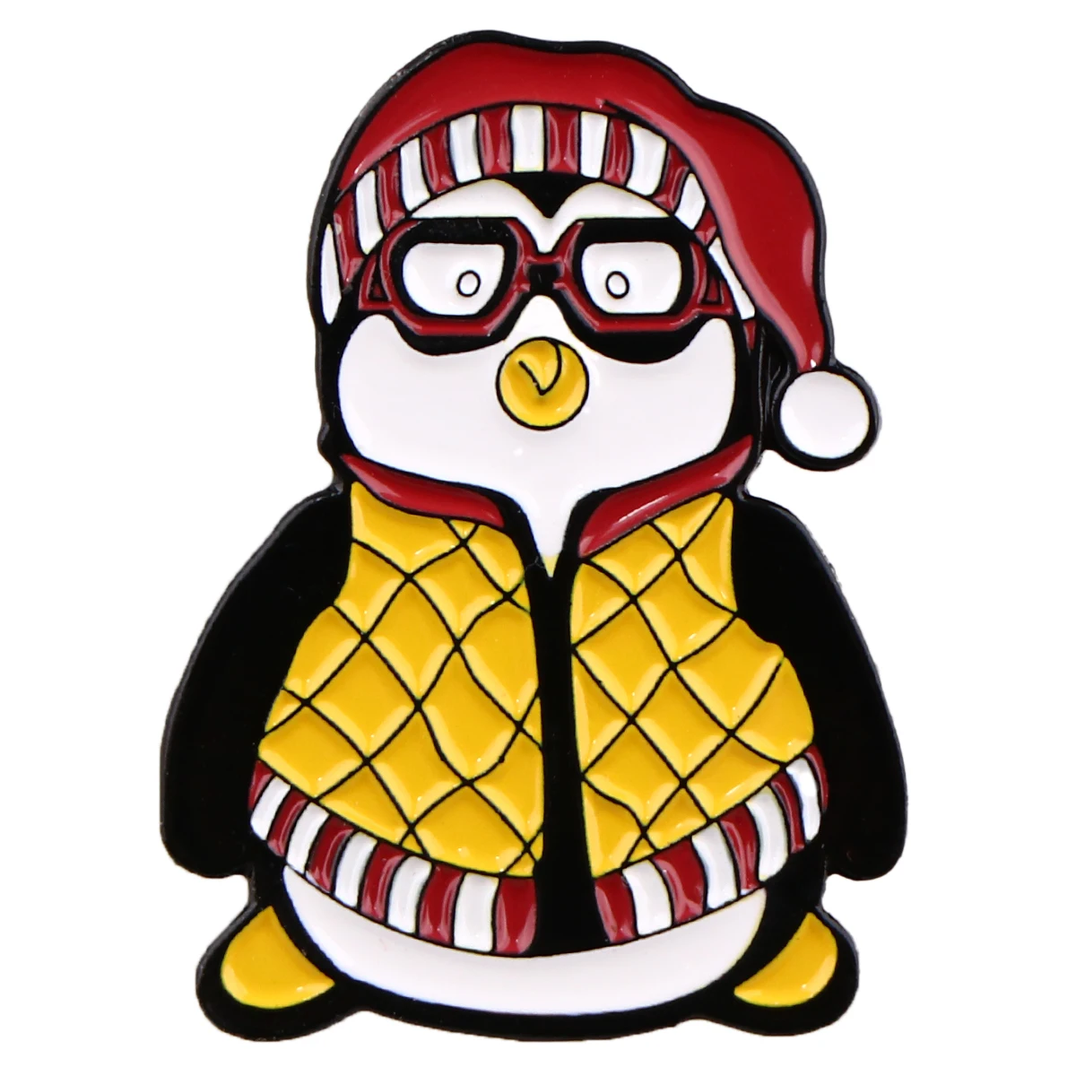 Pin kartun Pinguin untuk ransel Pin kerah lencana lucu pada pakaian Pin Enamel aksesori perhiasan bros untuk hadiah tas kantor