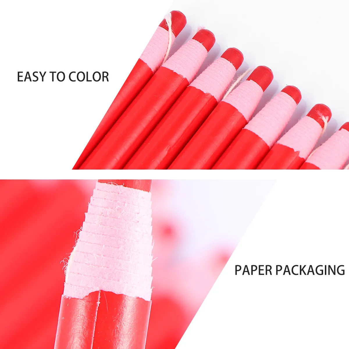 1 Box Peel-Off Grease Pencil Peel Off Wax Pencil No Sharpening Multi-Surface for Sewing Clothing Work Shoe Making