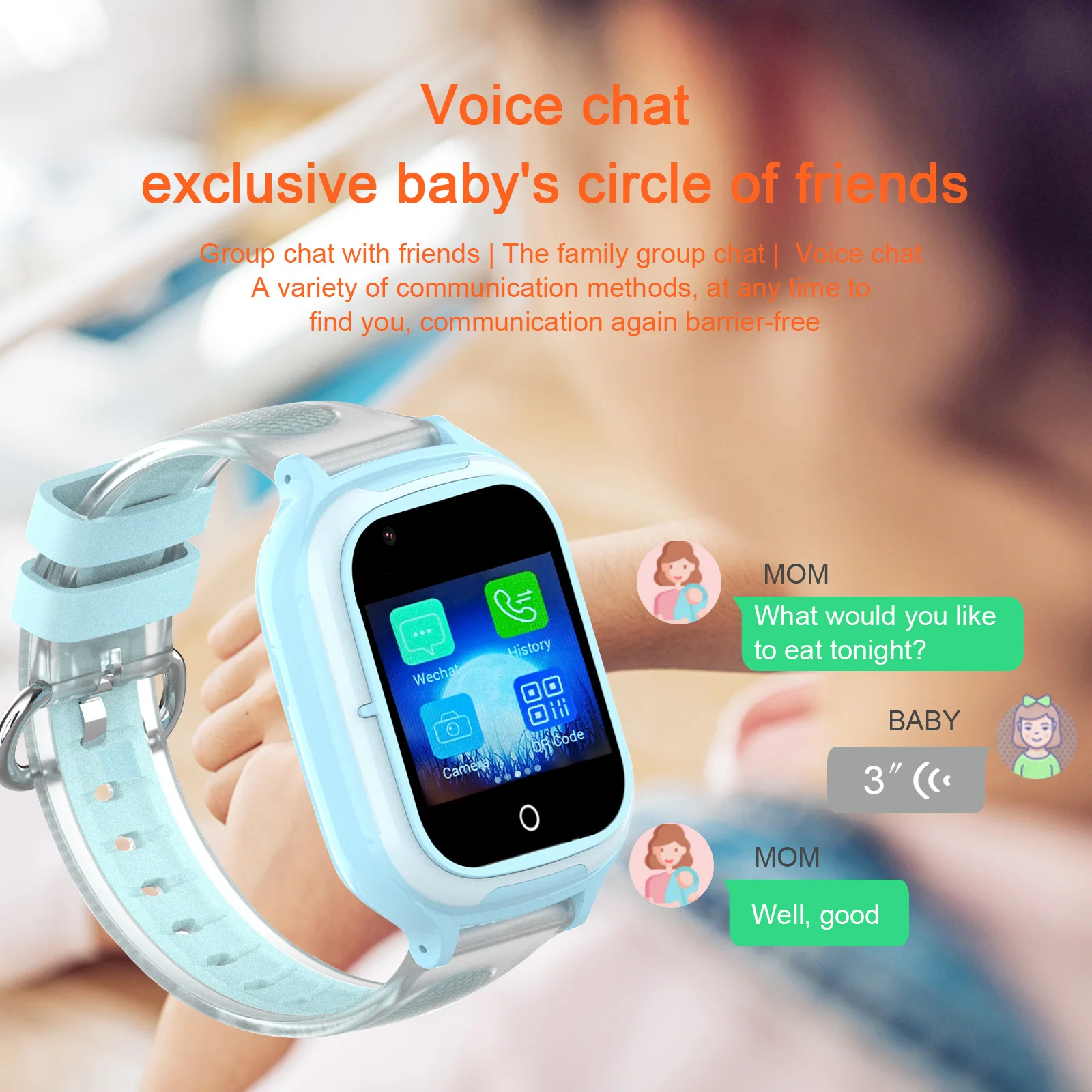 Getfitsoo Smart Watch For Children 4G GPS WIFI Tracker WhatsApp Android 8.1 Waterproof Video Call Kids SmartWatch Class Mode