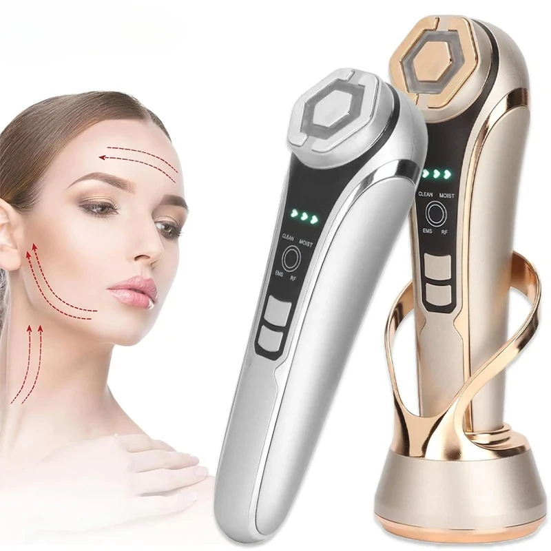Face Beauty Care Devices Multifunction Photon Skin EMS Massage Red Blue Light  Anti Aging Tighten Wrinkle Removal Skin Care