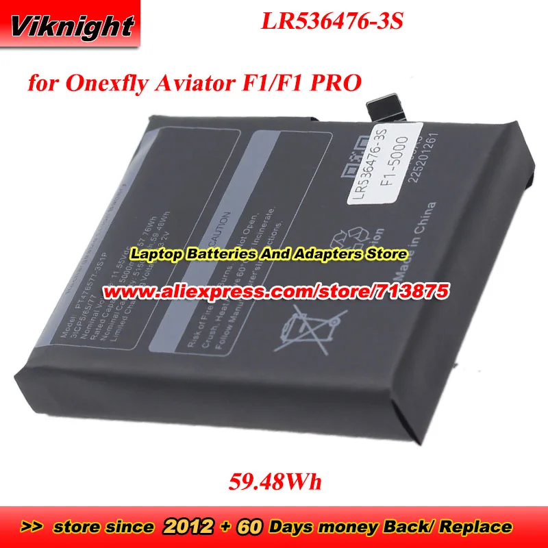 Upgraded New LR536476-3S High quality Battery 11.61V  5170mAh  60Wh for Onexfly Aviator F1 Handheld Gaming Console Battery