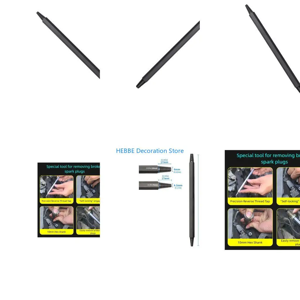 B0KC Professional Broken Plugs Removers, Car Plugs Removal Reverse Thread Tap Car Maintenance Tool