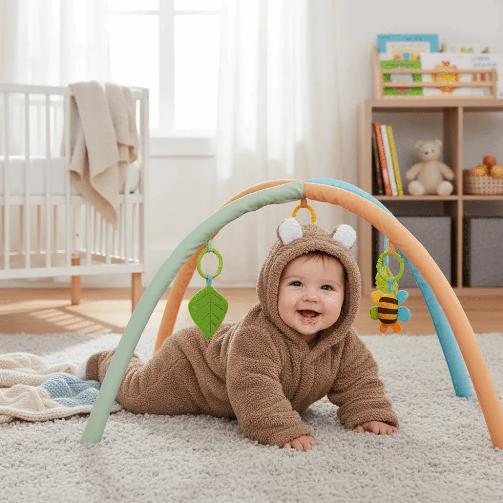 

Cartoon Warm Baby Jumpsuits Long Sleeve Hooded Infant Rompers 3-6 Months Newborn Onesie Autumn Winter