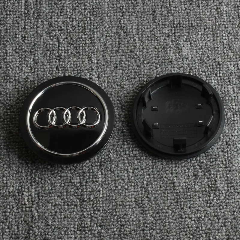 4Pcs Car Styling 76MM Emblem Car Wheel Tire Center Hub Caps Cover Badge Accessories For Audi A4 b6 b7 A4L A3 A8 Q3 Q5 Q7 Q5L A7L