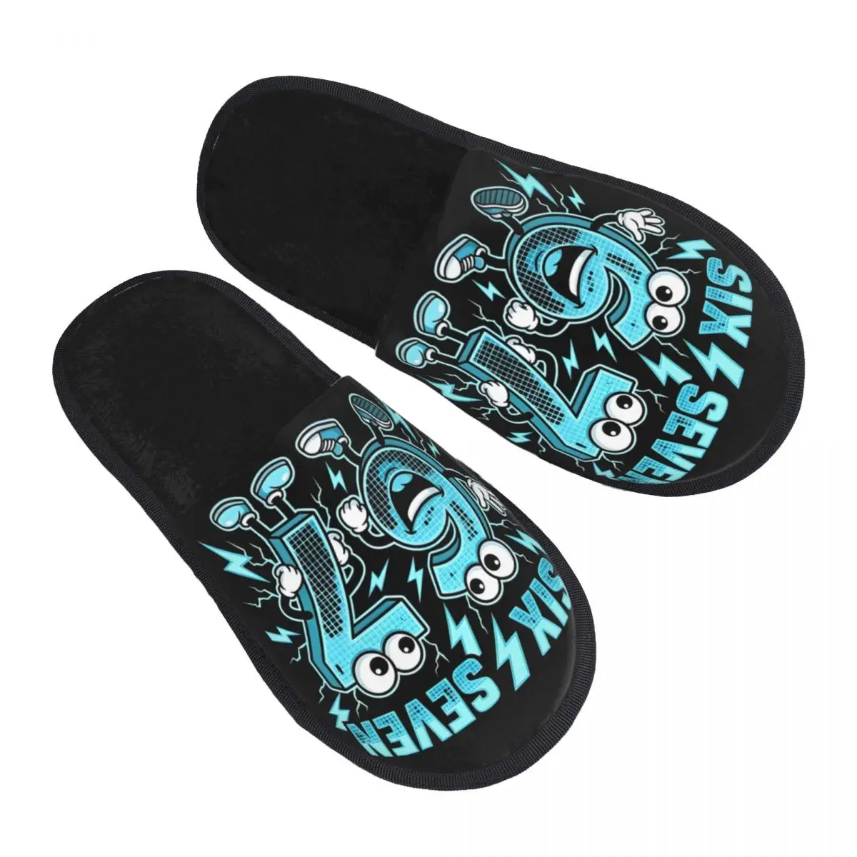 

Пользовательские 67, шесть семи гостевых тапочек Brainrot для спа-женщин, домашние тапочки Meme