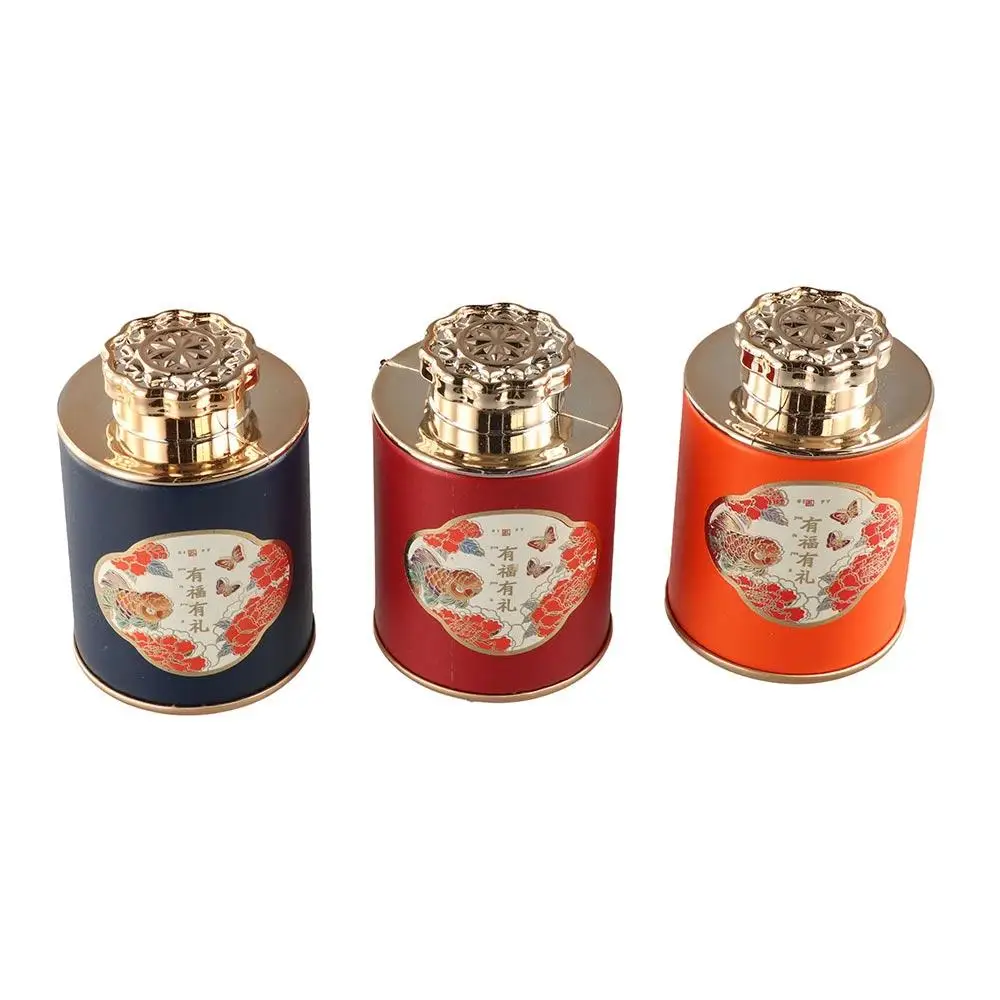 Storage Can Paper Empty Tea Tin Can Mini Portable Tea Packaging Box Exquisite Small Tea Canister Home