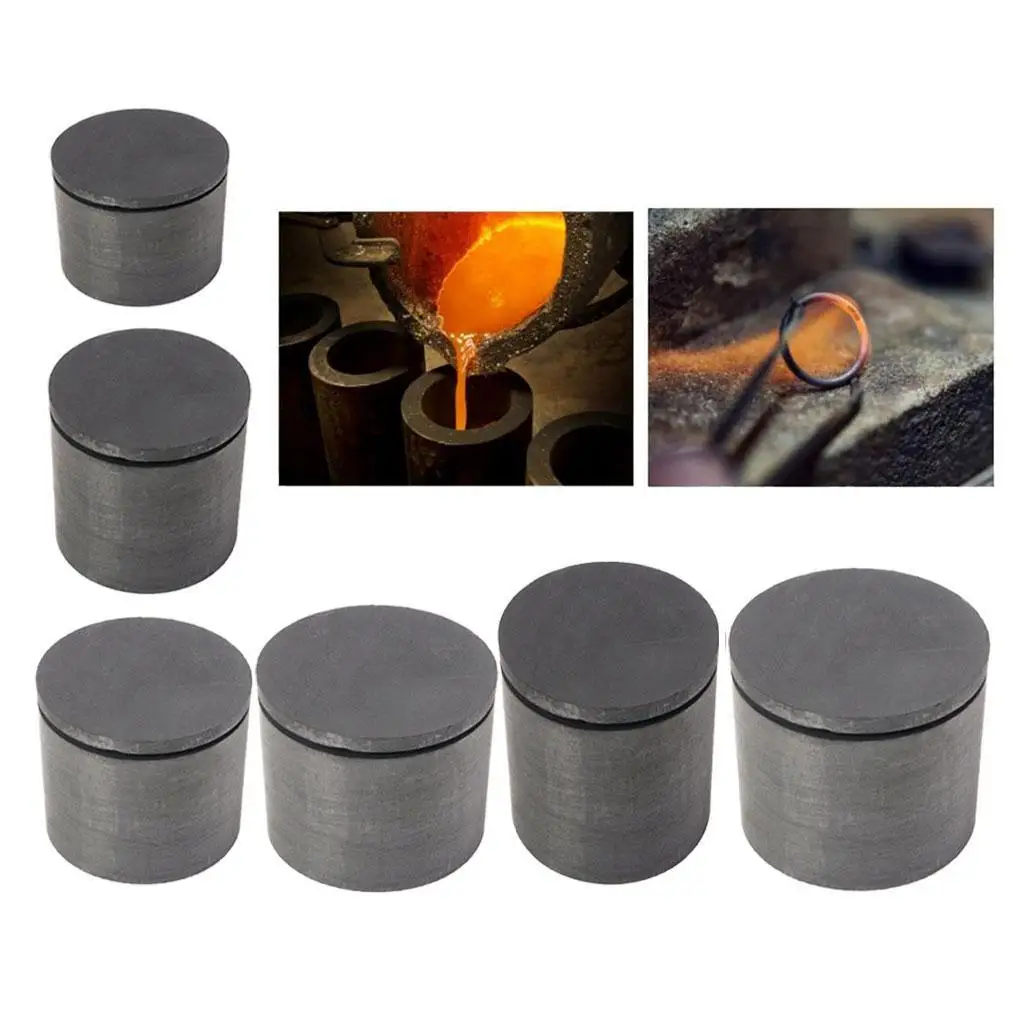 High-Purity Melting Graphite Crucible Good Heat Transfer Performance for High-Temperature Gold And Silver Metal Smelting Tools