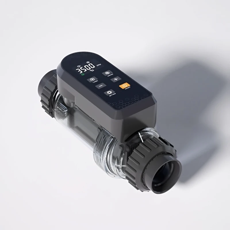 

Система хлорирования для бассейнов с соленой водой, генератор хлора для соленой воды, простая установка для бассейнов объемом 15 000 галлонов, умное управление через приложение (Wi-Fi)