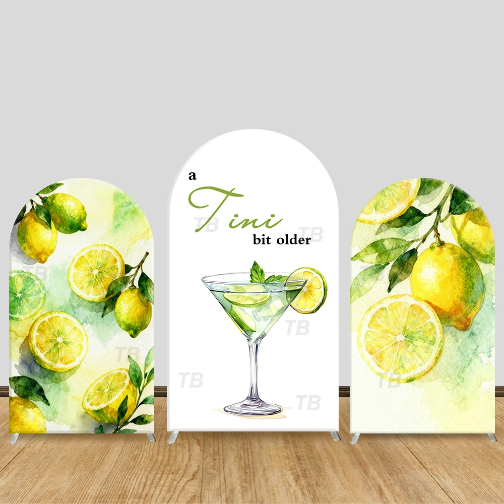 

Watercolor Lemon Arch Backdrop Cover Fresh Themed Decor Festive Photo Booth Props for Home Decoration,Party Supplies