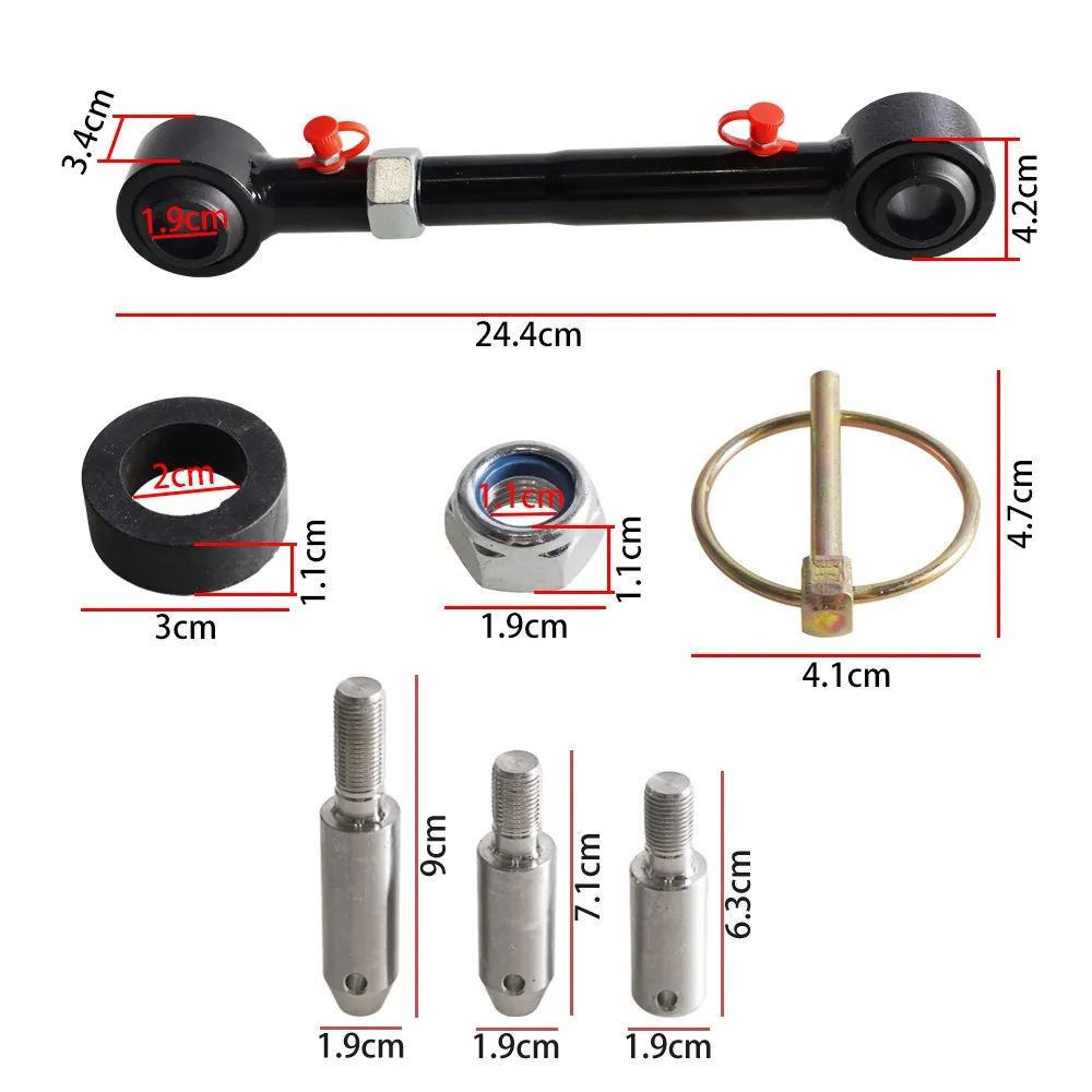 Adjustable Front Sway Bar Links Disconnect For Jeep Wrangler JK JKS 2007-2018 with 2.5\