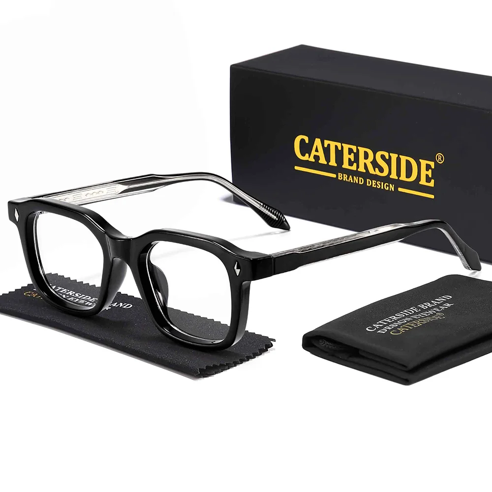 CATERSIDE Herren-Sonnenbrille mit personalisiertem Design, quadratischer Rahmen, Damen-Sonnenbrille, Retro, trendige Sonnenbrille, für Reisen, Business, Party, Geschenk, Brille, UV400 – Detail 17