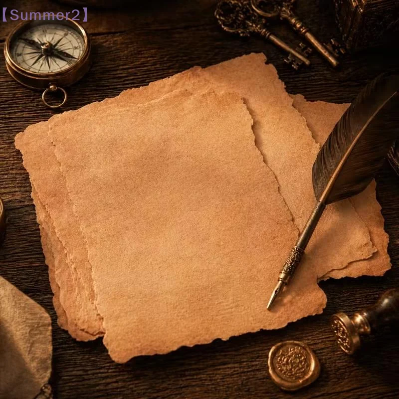 20 Pcs Retro Vintage Writing Paper Letter Papers Old Europe Style Romantic Brown Papers Scrapbooking Collection Papers〔Sum2〕