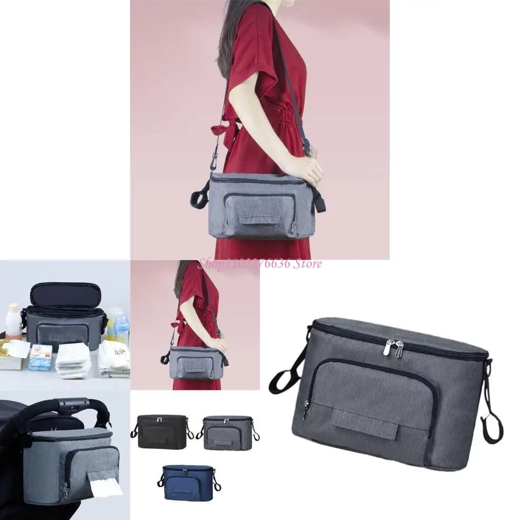 

R6FD Portable Baby Carriage Accessory Strollers Hanging Bag with Ample Storage Space