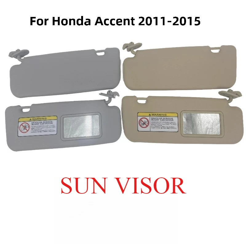 Car Sun Visor With Makeup Mirror For Hyundai Accent 2011-2015 Verna Left Driver Right Passenger Sunshade Interior Accessories