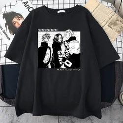 Tokyo Revenge Anime Print T Shirts Harajuku Casual Mens Clothing Aesthetic Comfortable Tee Tops Oversized T-Shirts For Male