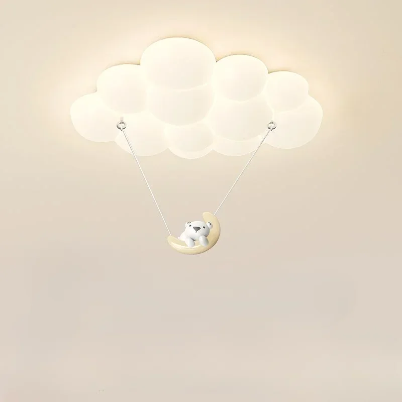 

Bedroom light, cream air suction ceiling light Cloud Bubble Astronaut Children Room Light Minimalist and Creative Ceiling Light