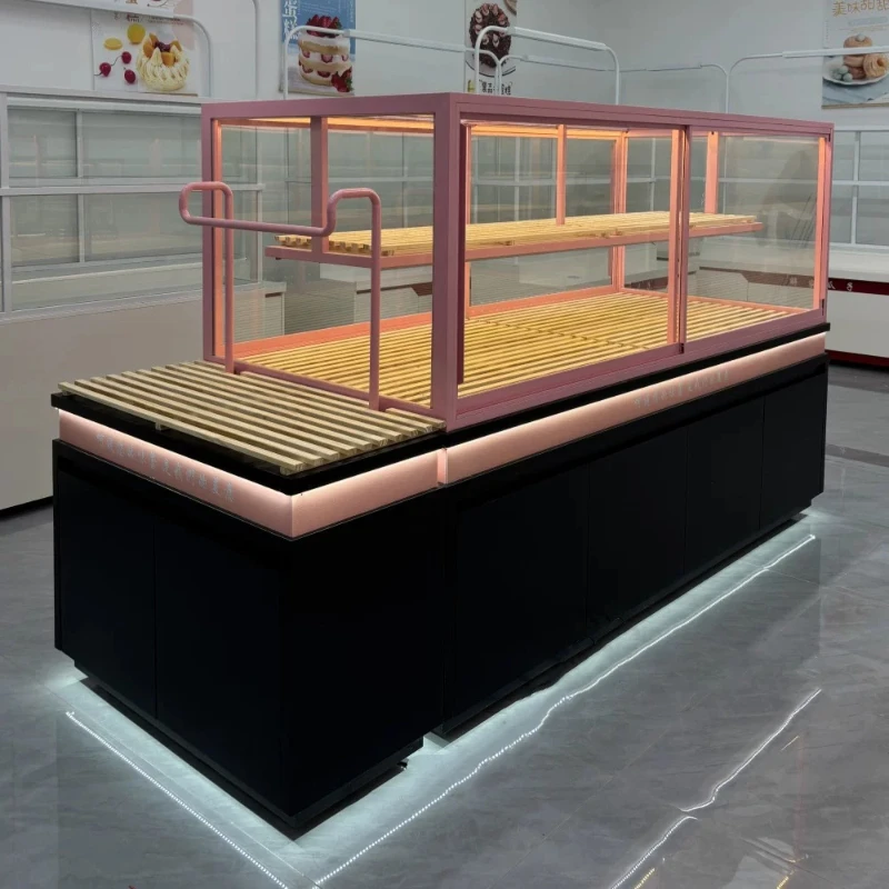Bread Display Cabinet Bakery Nakajima Counter Dessert Display Side Cabinet Cake Refrigerated Side Cabinet Pastry Shelf